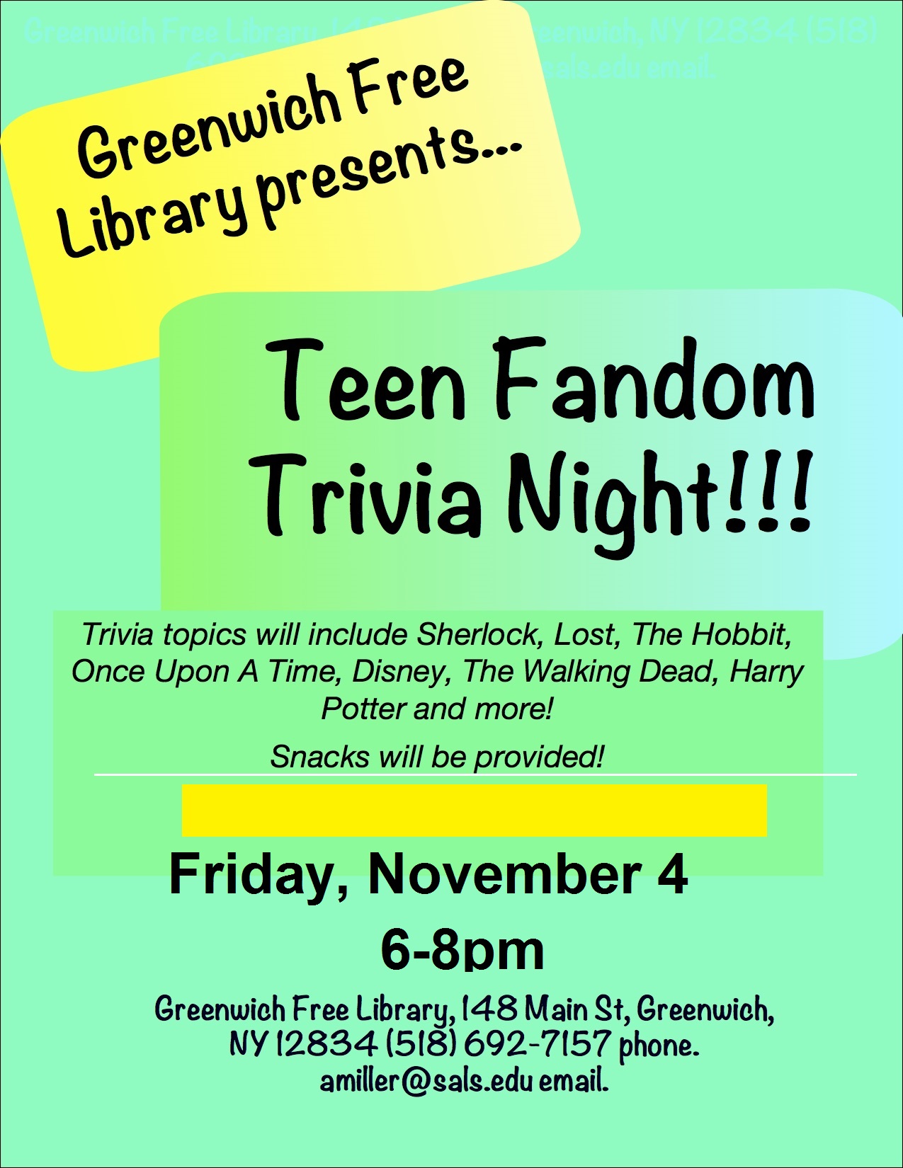 trivia night flyer